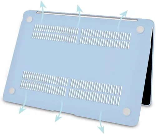 Miniatura 8 de B BELK Funda compatible con MacBook Air de 13 pulgadas modelo A1466 A1369 versión 2010-2017, carcasa rígida de plástico mate para laptop + cubierta