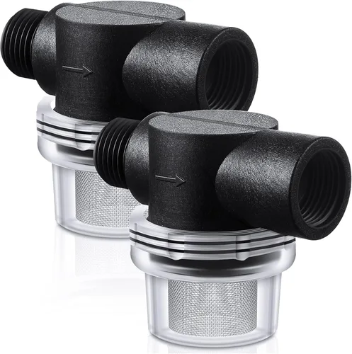 Honoson 2 filtros de filtro de bomba de agua, repuesto para autocaravana, filtro de tubo de 1/2 torsión compatible con bombas WFCO o Shurflo,