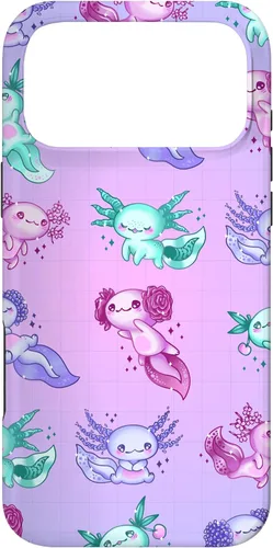 Miniatura 22 de Funda con patrón Axolotl para iPhone 12/12 Pro