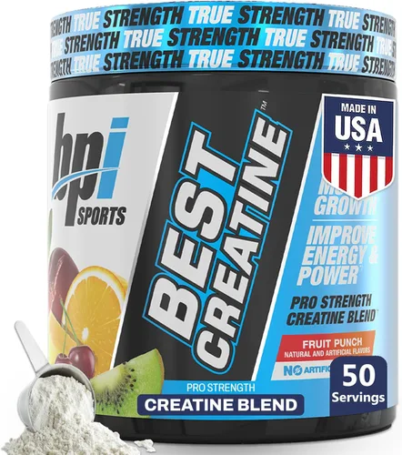 BPI Sports la mejor creatina - Polvo de creatina monohidrato para hombres y mujeres, sal del Himalaya - Fuerza, bombeo, resistencia, crecimiento