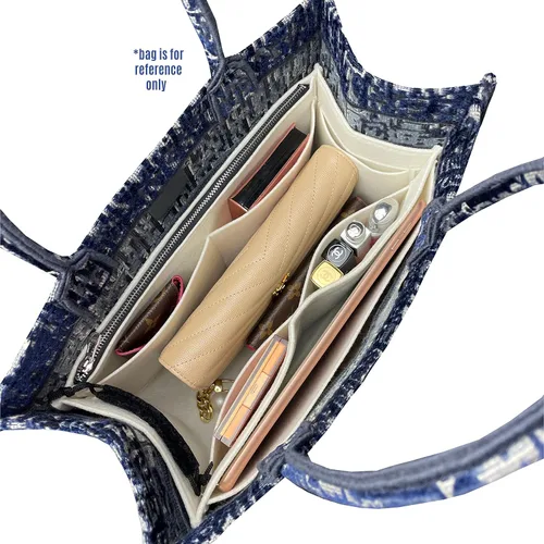 Miniatura 6 de Premium Bag Organizer compatible with Medium Book Tote Bag, Best Fit Detailed Size Insert, 2mm Thick Snug sturdy Double-Layered Base