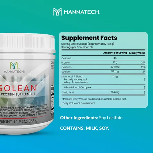 Miniatura 2 de Mannatech Proteína en polvo, OsoLean (bote) 12.9 oz