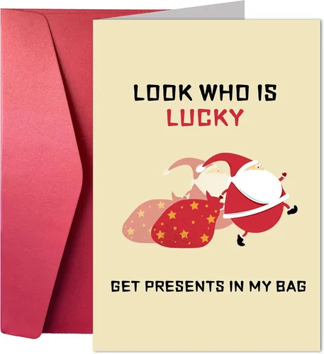 Miniatura 11 de Joycard Tarjetas de Navidad divertidas y humorísticas, tarjetas de felicitación de Año Nuevo, tarjeta de felicitación de Navidad para novio, novia