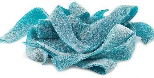 Miniatura 2 de SweetGlob Cinturones de goma agria caramelo (1 libra, frambuesa azul agria)