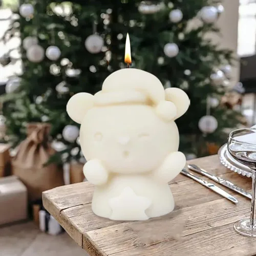 Miniatura 4 de Moldes de silicona de Navidad para velas de estrella y muñeco de nieve para suministros de fabricación de velas, resina epoxi y herramientas