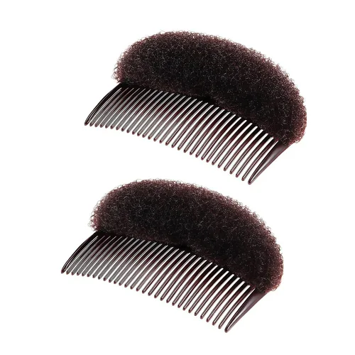 Miniatura 9 de ericotry Peine para el cabello, 2 piezas encantadoras inserciones de volumen para decoración del cabello, peine de esponja de espuma, herramienta