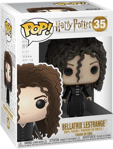 Miniatura 3 de Harry Potter Bellatrix Lestrange Funko Pop! Figura de vinilo (paquete con funda protectora compatible con Pop Box), multicolor, 3.75 pulgadas