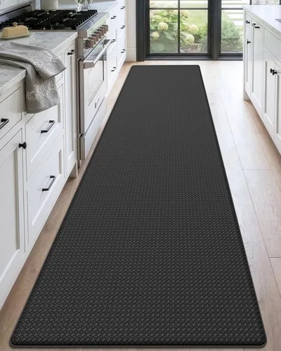 Miniatura 39 de DEXI Alfombrillas de Cocina Acolchadas Anti Fatiga, 17x59, Alfombra de Pasillo para Estar de Pie Impermeable, Espuma Viscoelástica Cómoda Acolchada
