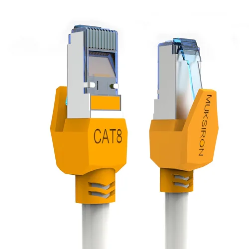Miniatura 10 de Cable Ethernet Cat 8 de 30 pies, cable de red de juegos de alta velocidad de 40 Gbps de 2000 MHz RJ45 blindado resistente para PS5, router Xbox