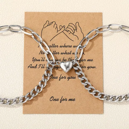 Miniatura 6 de GIEIWIW Magnetic Couple Bracelet Set Friendship Couple Long Distance Bracelet Gold Bracelet Women Men for Graduation Valentine's Day Father's Day