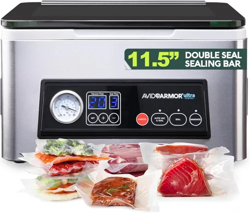 Avid Armor - Máquina selladora al vacío de cámara USV20 Ultra Series para alimentos húmedos, máquina de envasado al vacío de carne, compacta con