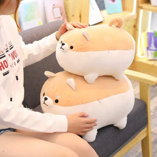 Miniatura 5 de Shiba Inu - Almohada de felpa para perro, juguete de peluche Corgi Shiba Inu, almohada de peluche suave para abrazar, regalo para San Valentín