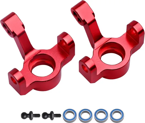 Miniatura 4 de Bloques de dirección de aluminio Bloque de dirección con ruedas y ejes portadores de nudillos Juego de mejoras para 1/18 Traxxas LaTrax Teton Desert
