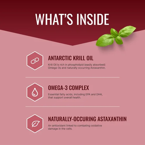Miniatura 2 de Approved Science Aceite de krill - 2000 mg de aceite de krill antártico, 650 mcg de astaxantina - 260 mg EPA, 160 mg DHA - 180 cápsulas blandas