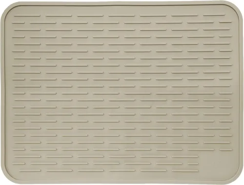 Miniatura 14 de Tapete de secado de platos de silicona XXL para encimera de cocina o debajo del fregadero, 24 x 18 pulgadas, extragrande, tapete impermeable