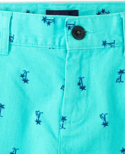 Miniatura 3 de The Children's Place boys Print Chino Shorts Blue Radiance