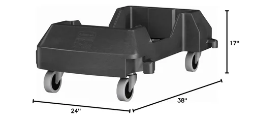 Miniatura 7 de Rubbermaid Commercial Products 1980602 Slim Jim - carrito de contenedor.