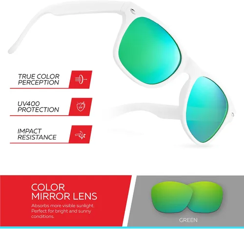 Miniatura 54 de Retro Rewind Lentes de sol para niños y niñas de 3 a 12 años, inastillables, UV400, lentes de sol para niños pequeños