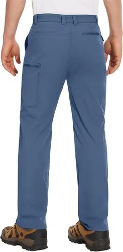 Miniatura 50 de MAGCOMSEN Pantalones de senderismo para hombre, 6 bolsillos, resistentes al agua, pantalones de trabajo de pesca Ripstop, ligeros, de secado rápido