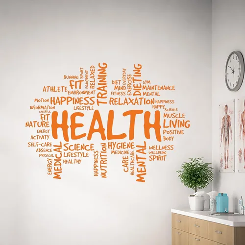 Miniatura 20 de Vinilo adhesivo para pared, diseño de nube, sala médica, relajación, spa, decoración grande (ig6159) (XL 45 x 62 pulgadas, negro mate)