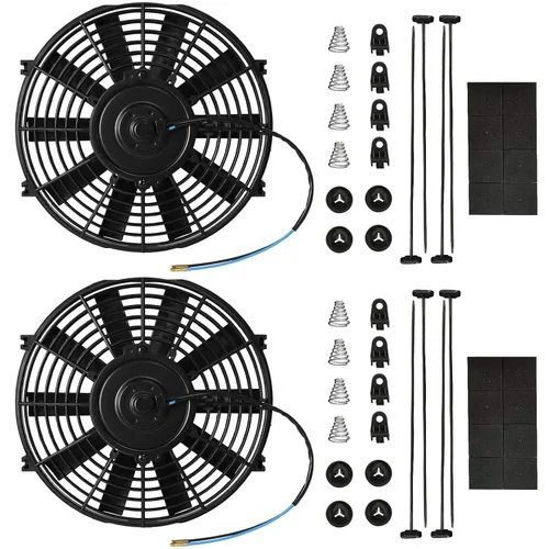 mupera Ventilador de refrigeración de radiador eléctrico de alto rendimiento de 10 pulgadas, ventilador delgado universal mejorado (2026), conjunto