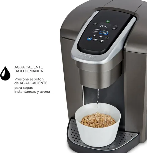 Miniatura 6 de Keurig Cafetera K-Elite, cafetera de vainas K-Cup de una sola porción, con capacidad de café helado, pizarra cepillada Brushed Slate
