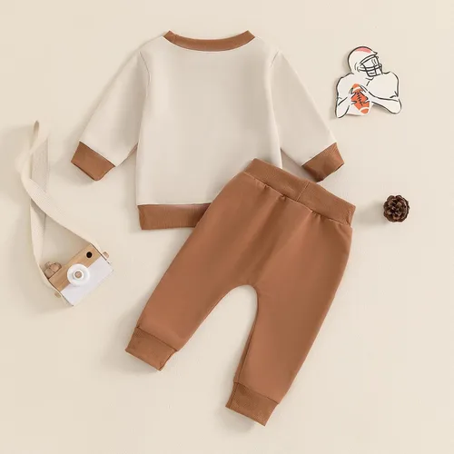 Miniatura 139 de BemeyourBBs Conjunto divertido de sudadera y pantalones de manga larga con letras divertidas para bebé niño y niño