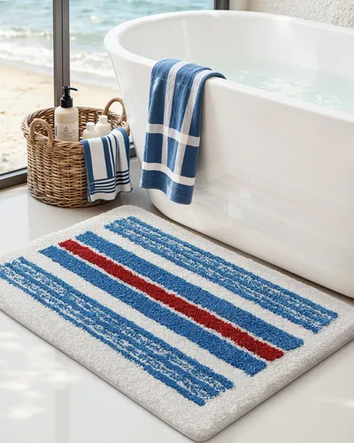 Miniatura 13 de DEXI Alfombras de baño antideslizantes, de 16 x 24 pulgadas, lavables de microfibra, tapete de baño de secado rápido, absorbente ultra suave