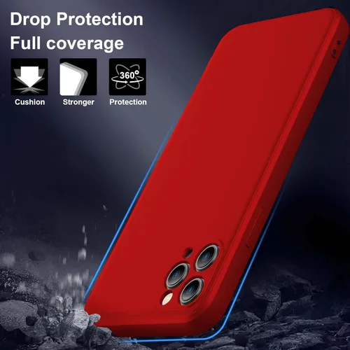 Miniatura 2 de Funda para Samsung Galaxy S22 Ultra, funda delgada de silicona líquida, a prueba de golpes, funda delgada para Samsung Galaxy S22 Ultra, funda Rojo