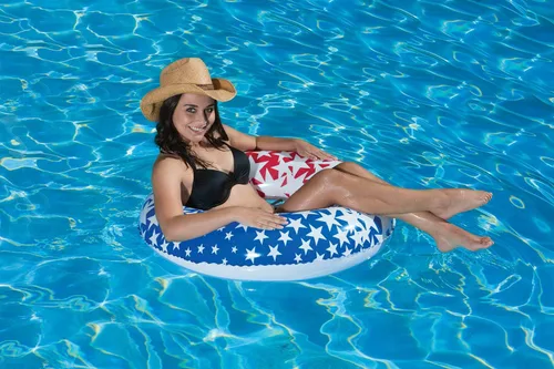 Miniatura 2 de Poolmaster American Stars - Flotadores inflables para piscina para niños y adultos