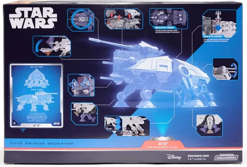 Miniatura 4 de Star Wars Micro Galaxy Squadron at-TE - vehículo de seis patas de 9 pulgadas con deslizador de 2,5 pulgadas y cinco accesorios de microfiguras
