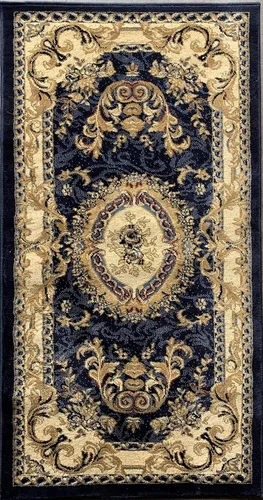 Miniatura 17 de Deir Debwan Alfombra tradicional Aubusson con diseño floral largo de 330.000 puntos, diseño 602 (31 pulgadas x 15 pies 8 pulgadas)