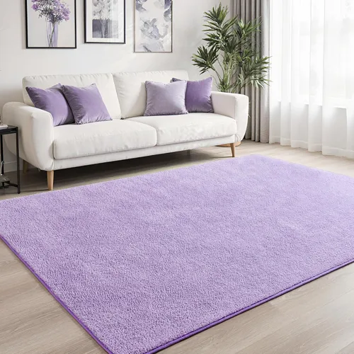 Miniatura 31 de Keeko Alfombras de área de 4 x 6 pies para sala de estar, alfombra suave y moderna de espuma viscoelástica para dormitorio, alfombra