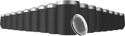 Miniatura 12 de Vaso de vino de 12 onzas con tapa, vaso de vino de acero inoxidable, vaso de vino de doble pared aislado al vacío, tazas de viaje sin tallo Blanco