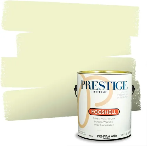 Miniatura 43 de PRESTIGE Pinturas Pintura interior e imprimación en uno, 1 galón, cáscara de huevo, aventura