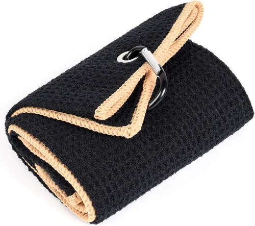 Miniatura 37 de Mile High Life Premium Waffle-Weave Golf Towel 16" X 24" Extra Absorbent & Quick-Dry Ultra-Soft Microfiber Carabiner Clip Multi