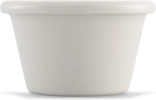 Carlisle FoodService Products 4312142 San Smooth Ramekin, 1.5 oz, 3.63 cm de alto, 6.33 cm de ancho, 6.33 cm de largo, San, hueso