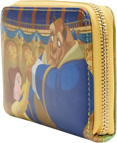 Miniatura 4 de Loungefly Billetera con cremallera de Belle Princess Scenes de la Bella y la Bestia, Multi, Cartera con cremallera