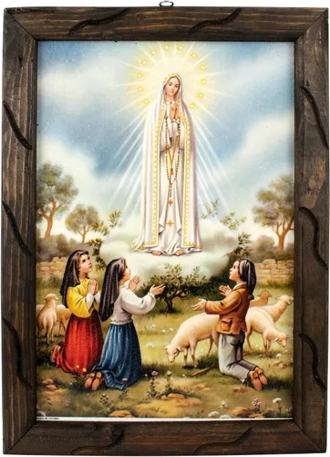 Miniatura 9 de Mrcjsales: imagen de Nuestra Señora de Fátima Virgen de Fátima, pintura al óleo, 24 x 36 pulgadas, 13 x 18 pulgadas, 10 x 12 pulgadas, imagen