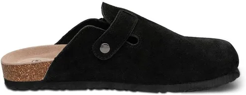 Miniatura 5 de TF STAR Unisex Soft Footbed Clog Cow Suede Leather Clogs, Cork Clogs Shoes for Women Men Tan