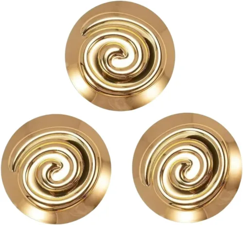 3-Piece Greek Goddess Brooch Set, Gold Spiral Pin for Women - Elegant Ancient Roman Costume Jewelry for themed Parties, Bridal Shower
