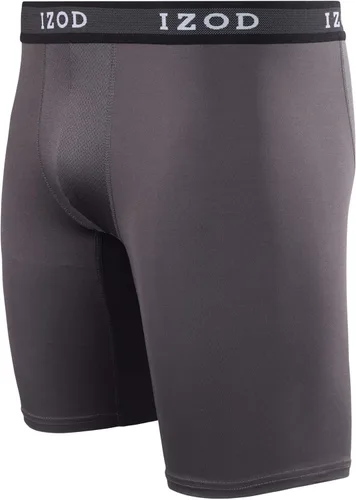 Miniatura 5 de IZOD Ropa interior para hombre Calzoncillos tipo bóxer de pierna larga (paquete de 10)