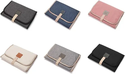 Miniatura 9 de Cambiador de pañales plegable para bebé, impermeable, cambiador de pañales, cambiador de pañales portátil, sábanas de colchón para cambiar pañales