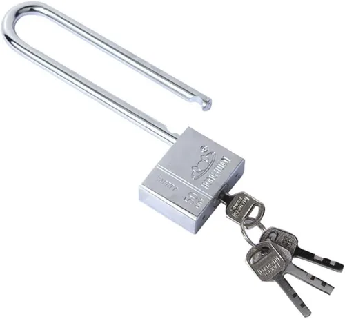 Miniatura 5 de dingchi Candado de bloqueo largo para bicicleta, candado antirrobo para puerta, armario, cajón, cerradura de puerta con llaves, haz largo, casillero
