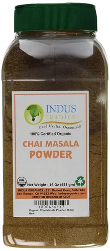 Miniatura 4 de Indus Organics Auténtica mezcla india de especias en polvo Chai Masala, tarro de 8 onzas, calidad premium, alta pureza, recién empaquetada
