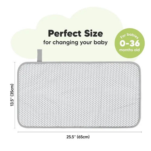 Miniatura 3 de KeaBabies Cambiador de pañales portátil y organizador de pañales para bebé, tapete cambiador plegable impermeable para bebés, organizador grande