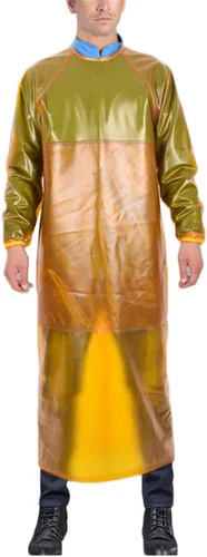 Miniatura 11 de SUJAN Traje Antisalpicaduras Delantal Impermeable Resistente a Químicos, Mono de PVC de Manga Larga Azul real