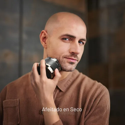 Miniatura 6 de Afeitadora de cabeza para hombres calvos: maquinilla de afeitar eléctrica 7D - Afeitado en seco y húmedo - Kit de aseo profesional para calvos
