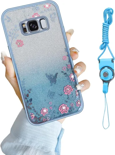 Miniatura 48 de Funda para Note 10, Galaxy Note 10 para mujer, cambio gradual con purpurina, cristal suave, TPU elegante, mariposa, floral, corazón, transparente