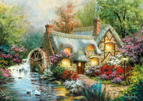 Miniatura 2 de Clementoni 31812 HQC 1500pc Puzzle-Country Retreat